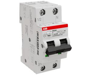 Magnetotermico differenziale Abb 25A 1P+N 30MA AC 6KA 2M DS201C25AC30
