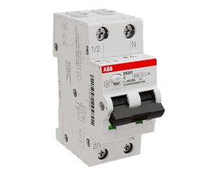 Magnetotermico differenziale Abb DS201 32A 1P+N 30MA A 6KA 2M DS201C32A30