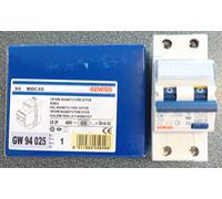 Magnetotermico differenziale Gewiss 6A 2P 30MA AC 4,5KA 2 Moduli GW94025