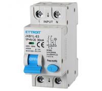 ETTROIT Interruttore Magnetotermico Differenziale 1P+N 6A 6KA 30mA 220V Occupa 2