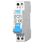 ETTROIT interruttore Magnetotermico Differenziale 1P+N 25A 30mA 220V-6KA 1m JX25