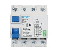 Magnetotermico Differenziale Puro 4P 40A 30mA CURVA B 6KA AC/DC 380V