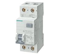 Interruttore magnetotermico differenziale Siemens 1P+N 6A 30mA tipo AC 6kA 2 moduli 5SU13561KK06