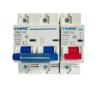 Magnetotermico Interruttore automatico 1P 2P 80A 100A 125A 150A 200A 250A DC for 12V 24V 36V 48V 60V 72V 120V celle solari interruttore batteria camper Interruttore Magnetotermico (Size : 2P, Color