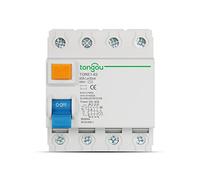 Magnetotermico,Interruttore Magnetotermico 4P 16A 63A 10mA 30mA 100mA 6KA RCCB RCD 400V Elettromeccanico di Corrente Residua Interruttore Differenziale Sicurezza(4Pole 100mA,20A)