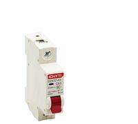 Magnetotermico Mini interruttore solare solare 1P DC 12V-250V 6A 10A 16A 20A 25A 32A 40A 50A 63A DC MCB for impianto fotovoltaico Interruttore Magnetotermico (Color : 63A, Size : 1)