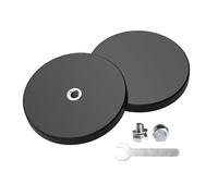 Magnetpro 2 magneti gommati forti antiscivolo, antigraffio e anticorrosione, forza superiore a 30 kg, con foro filettato da 1/4" e vite in acciaio inossidabile per PTZ, fotocamera