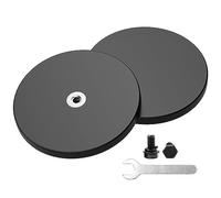 Magnetpro 2 magneti gommati resistenti antiscivolo, dimensioni: Ø 88 mm, 55 kg, base di montaggio magnetica per strisce luminose e specchi aggiuntivi per esterni