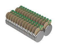Magnetpro Lot de 50 mini aimants adhésifs 8 x 1 mm aimantés par paire pour la présentation, les tableaux magnétiques et la maison (8x1 autoadesivi)