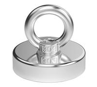 Magnetpro potente magnete al neodimio recentemente aggiornato con forza di 200 kg, potenti magneti da 60 mm di diametro perfetti per l'industria e la scienza, la pesca magnetica