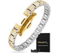 MagnetRX® Bracciale Magnetico Donna - EllipseMAX 5X forza 5.000 Gauss magneti - Progettato negli Stati Uniti e in attesa di brevetto - Braccialetto in titanio di alta qualità