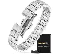 MagnetRX® Bracciale Magnetico Uomo EllipseMAX - 5X Forza 5000 Gauss Magneti - Progettato negli Stati Uniti e in Attesa di Brevetto - Braccialetto Magnetico in Titanio di Alta Qualità