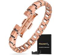 MagnetRX® Bracciale rame donna EllipseMAX 5X - Bracciale magnetico con magneti da 5.000 Gauss - Braccialetto in rame puro regolabile di alta qualità