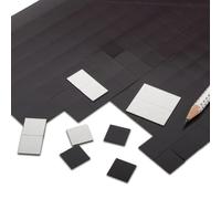 magnets4you - Piastrine magnetiche autoadesive quadrate, 247 pezzi | 15 x 15 mm | Piastrine magnetiche per fai da te o ufficio e scuola