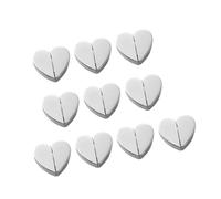 Magnetti A Tenda Per Cuore D'argento Riutilizzabile Set 10 Senza Strumento Necessità Forte Adesione Per La Decorazione Del Soggiorno Camera Da Letto Pulsante Magnetico