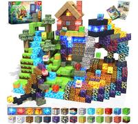 Magneverse Costruzioni Magnetiche 150 Pcs Costruzioni Magnetiche per Bambini - Foresta e Dinosauri - Giocattoli Magnetici Montessori per Bambini dai 3 ai 9 Anni Regali di Pasqua per Ragazzi e Ragazze