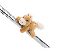 MagNICI 62232 Holly K. Pony di peluche con calamita, aderisce a superfici metalliche, lavagne magnetiche e maNICI della borsa diventando un compagno di viaggio, 12 cm, marrone