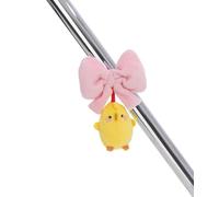 MagNICI Molang 62773 - Fiocco di Peluche con Piu Piu, da attaccare a Frigorifero, Lavagna, Metallo e Molto Altro Ancora, Fantastica Idea Regalo, 4 cm, Giallo