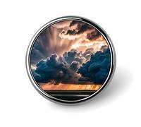 Magnifica tempesta di pioggia nuvola distintivo rotondo carino smalto spilla spilla spilla personalizzata abbigliamento decorazione unisex porta badge cappelli borse camicie Decor