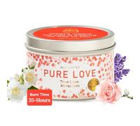 MAGNIFICENT 101 di Puro Amore San Valentino Candela Day Aromatherapy for Love di attrazione, romanticismo-Sage Rose profumato di Lavanda, soia Naturale Cera Tin per la purificazione