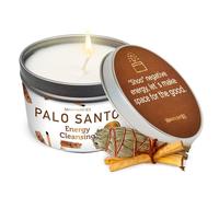 MAGNIFICENT 101 Palo Santo Smudge Candle per la Pulizia energetica Domestica, l'aromaterapia e la guarigione dei Chakra - Cera di soia Naturale, Oli Essenziali Porta Latta da 6 Once