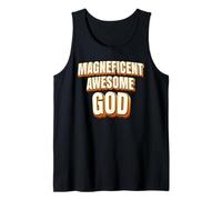 Magnificent Awesome God for Christian Men Women Kids Canotta