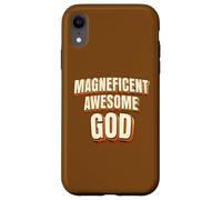 Magnificent Awesome God For Christian Men Women Kids Custodia per iPhone XR