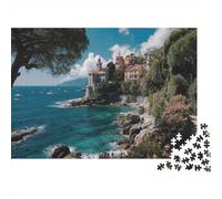 Magnifiche vedute della Riviera italiana Puzzle 1000Pcs Decorazione Per La Casa. Rilassamento E Intelligence Per Adulti E Bambini Da 14 Anni 1000pcs (75x50cm)