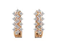Magnifici cerchi Marvel in argento sterling 925 | Placcatura in oro n. Pietra: 34 Dimensioni gemma: 0,01-0,07 mm | Peso: 0,89 crt Forma: rotonda e baguette | 5,178 grammi | •G_00023
