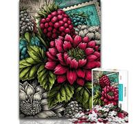 Magnifici puzzle a forma di lampone per adolescenti, puzzle da 1000 pezzi, difficili da completare ma divertenti e spiritosi, regalo di compleanno, regali, decorazioni murali 50x75cm