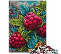 Magnifici puzzle a forma di lampone per adulti e adolescenti, aiutano il cervello a esercitare i giocattoli avvincenti per coltivare la pazienza e l'interazione genitore-figlio (38x26cm)