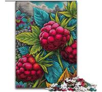 Magnifici puzzle da 1000 pezzi a tema lampone per adolescenti e adulti, divertenti attività di assemblaggio di modelli a casa, regalo di compleanno, regalo di viaggio (26x38cm)