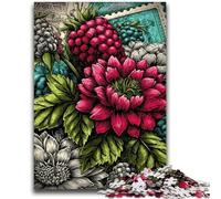 Magnifici puzzle di lamponi per adulti da 1000 pezzi, per ammazzare il tempo durante le vacanze a casa Ogni pezzo è unico Gioco stimolante e divertente per tutta la famiglia (50x75cm)