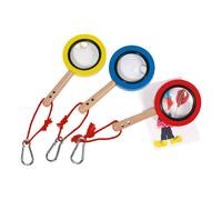 Magnifying glass with a carabiner