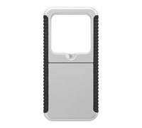 Magnifying Glass With Light 10x - Small Handheld Portable Magnifier For Reading & Close Work | Ergonomic Non-Slip Grip Low Vision Aid For Seniors, Adults | For Book, Pill Bottle & Newspape