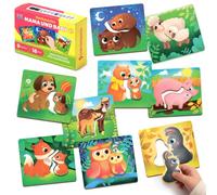 MAGNIKON Puzzle a partire da 2 puzzle a incastro, mamma e bambino, 18 pezzi | Puzzle per bambini, il mio primo puzzle, giocattolo educativo, regalo per ragazzi e ragazze, puzzle educativo