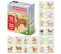 MAGNIKON Puzzle a partire dai 2 anni, mamma e bambino, puzzle in legno, 20 | Puzzle per Bambini, Puzzle Bambini, Primi Puzzle, Puzzle per 2 Anni, Puzzle in Legno, Regalo per Ragazzi e Ragazze