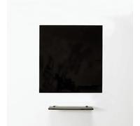Magniplan Magnetic Glass Wipe Board Per Ufficio, Sala Riunioni, Aula, Home Office, Sala Giochi E Camera Da Letto - 600mm x 450Mm - Nero