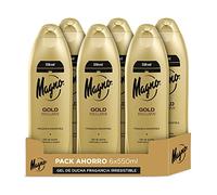 Magno - Gel doccia Gold - confezione da 6 da 550 ml (3.300 ml) - Fragranza seducente - Offre cremosità e morbidezza