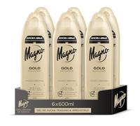 Magno - Gel doccia Gold - Confezione da 6 x 600 ml (3600 ml) - Fragranza seducente - Offre cremosità e morbidezza