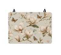 Magnolia - Copertura superiore per fornello elettrico, motivo floreale, natura, farfalla, foglia, primavera, impermeabile, copertura superiore per forno elettrico da cucina, 71 x 50 cm