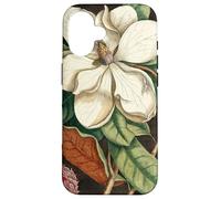 Magnolia Flower Rustic Vintage Botanical Illustration Custodia per iPhone 16