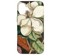 Magnolia Flower Rustic Vintage Botanical Illustration Custodia per iPhone 16 Plus