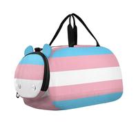 Magnolia Fresh Leaves Gradient Girls Duffle Bags per Viaggio Pernottamento Weekender Duffel con Tracolla Carry on Duffel per Ragazzi, Formato bandiera orgoglio transgender, classico