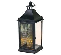 Magnolia Garden - Lanterna ad arco in metallo multicolore, 48,75 cm, candela a LED, scena serale con lucciole, "sotto i cieli estivi, lucciole danzano, si diffondono silenziose