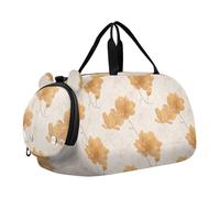 Magnolia Marigold Offwhite Duffel Borse da palestra con scomparto per scarpe multifunzionale oggetto personale borsa da viaggio per la pratica scolastica, sport, viaggi bolsa de viaje para mujer