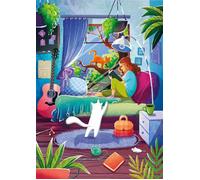 Magnolia - Puzzle Ragazza e gatti - 1000 Pezzi