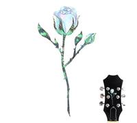 Magnolia Rose Ukulele Stickers - Bird Guitar Head Artwork, decorazioni per strumenti musicali, decalcomanie rimovibili in vinile per basso acustico, paletta per stile personalizzato | Utilizzo