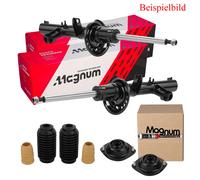 Magnum Technology 2x Ammortizzatore + Supporto Kit Parapolvere Ant. per Renault