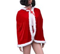 Mago Di Cape Red Bambino Costume Natalizio Mantello Con Cappuccio
